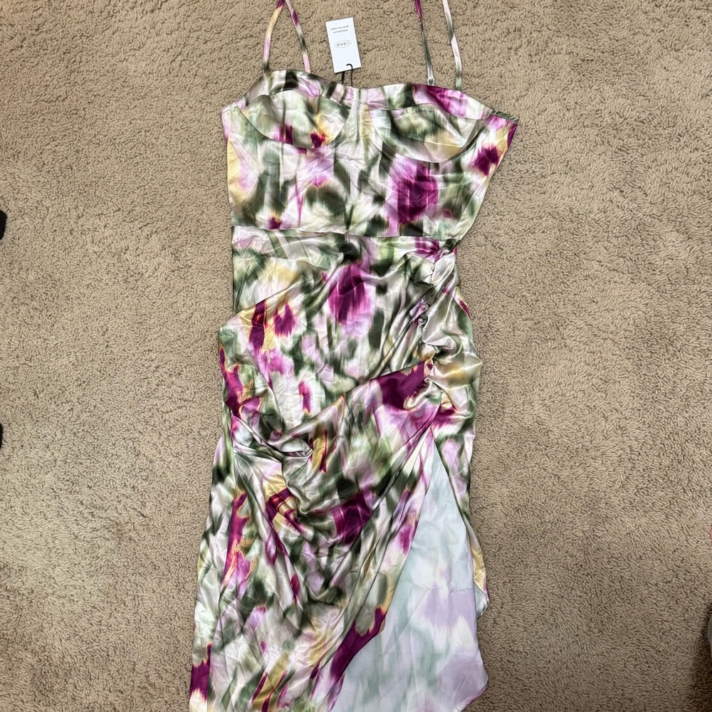 Cider Multicolor Asymmetrical Dress